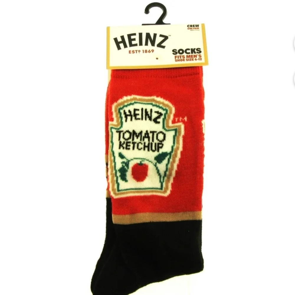 Heinz Ketchup Novelty Socks
